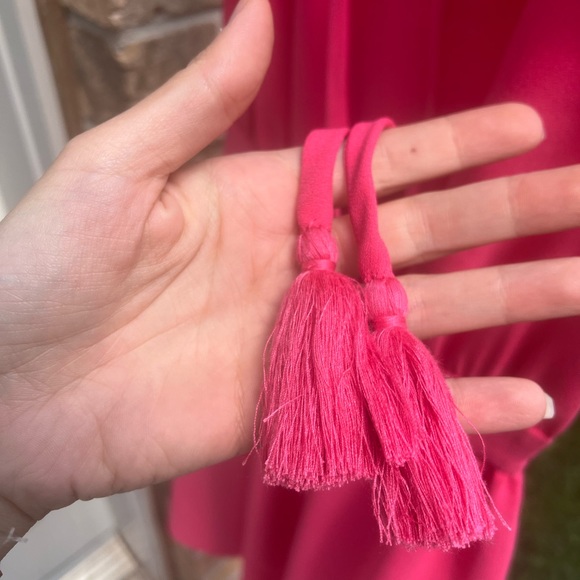 KATE SPADE NEW YORK Rambling Roses Crepe Ruffle Dress Pink Size 2 XS Brand New - Picture 7 of 16